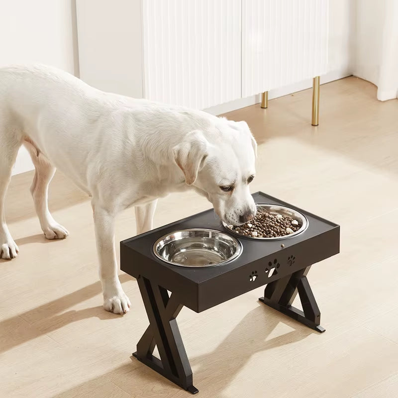 Cuencos Dobles Con Soporte Para Mascotas, Plato De Alimentación De Altura Ajustable Para Perros Medianos Y Grandes, Alimentadores De Agua Y Comida Elevada, Mesa Elevadora Para Gatos