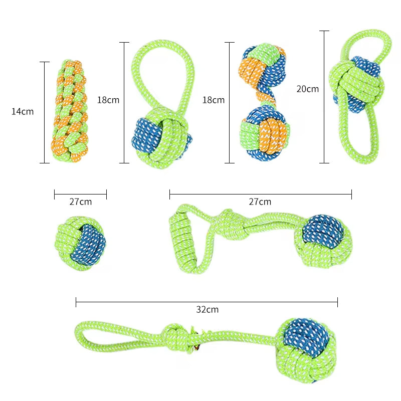 Juguete Para Perros Grandes Y Pequeños, Interactivo De Cuerda De Algodón.