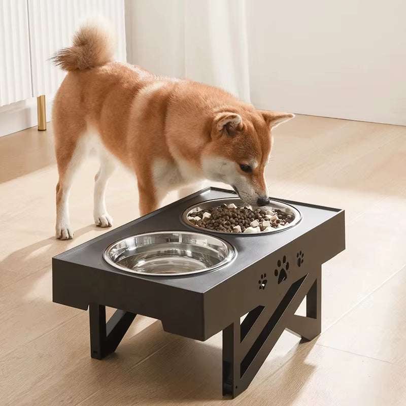 Cuencos Dobles Con Soporte Para Mascotas, Plato De Alimentación De Altura Ajustable Para Perros Medianos Y Grandes, Alimentadores De Agua Y Comida Elevada, Mesa Elevadora Para Gatos